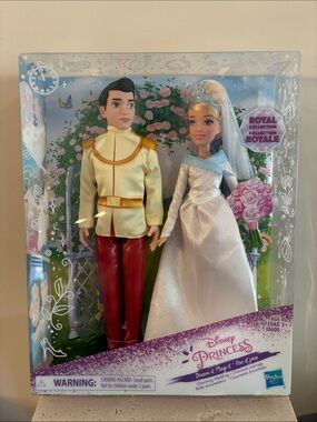 Cinderella & Prince Charming Princess Wedding Dolls Royal NEW set
